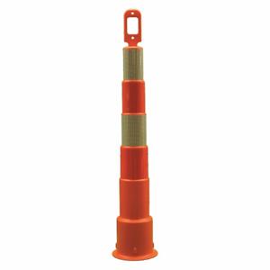 GRAINGER 03-750-6FP Trim Line Channelizer, Looper Top, 4 Reflective Stripes, 6 Inch, 49 3/4 Inch Height | CR3GQB 13P892