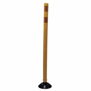 GRAINGER 04-48-YYG Delineator Post, Meets Mutcd Requirements, Permanent, Yellow, 48 Inch Overall Ht, Flat Top | CQ7RBG 26K989