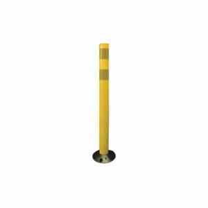 GRAINGER 04-736Y Delineator Post, Permanent, Yellow, 36 Inch Overall Ht, Flat Top, High-Intensity Prismatic | CQ7RBN 3UTX5