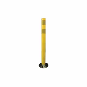 GRAINGER 04-728Y Delineator Post, Permanent, Yellow, 28 Inch Overall Ht, Flat Top, High-Intensity Prismatic | CQ7RBM 3UTX2