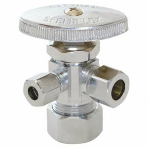GRAINGER 04351LF Water Supply Stop, 3-Way Body, 5/8 Inch Size Inlet Size | CQ7YCF 447N24