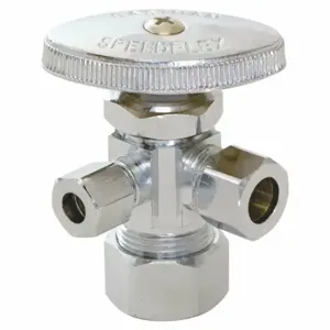 GRAINGER 04351LF Water Supply Stop, 3-Way Body, 5/8 Inch Size Inlet Size | CQ7YCF 447N24