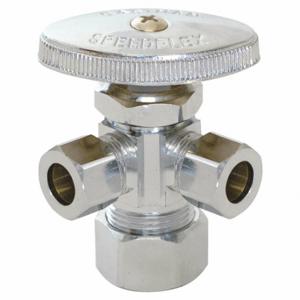 GRAINGER 04353lf Water Supply Stop, 2-Way Body, 5/8 Inch Inlet Size, 3/8 Inch Outlet Size | CQ7YCL 447N25