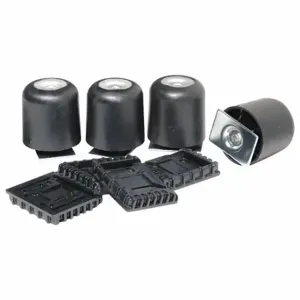 GRAINGER 0500-932-110 Riser Kit, 6 1/2 Inch Height, Black, Includes Mounting Hardware, 4 Risers | CU6EKC 9L863