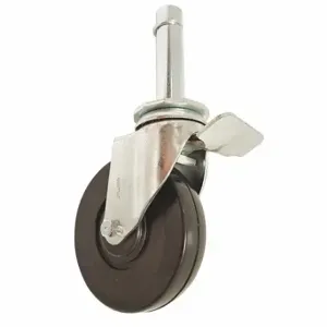 GRAINGER 053-5OX-SK-A Total-Locking Friction-Ring Stem Caster, 5 Inch Wheel Dia, 190 lb, Swivel Caster | CP9QTF 45JR99