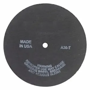 GRAINGER 05539509258 Abrasive Cut-Off Wheel, 4 Inch Abrasive Wheel Dia, Aluminum Oxide, Type 1 | CP6QKT 447P99