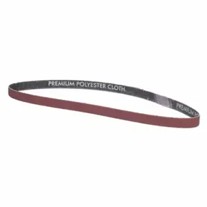 GRAINGER 05539554672 Sanding Belt, 1/2 Inch W X 24 Inch L, Aluminum Oxide, P60 Grit, Y Wt Polyester Backing | CP7PHG 435Y93