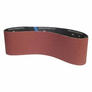 GRAINGER 05539554834 Sanding Belt, 4 Inch W X 36 Inch L, Aluminum Oxide, P50 Grit, Y Wt Polyester Backing | CP7PML 435Z07