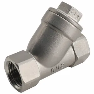 GRAINGER 06H051N03034 Check Valve, Single Flow, Y Spring Piston, 316 Stainless Steel, FNPT x FNPT, PTFE | CP8VTR 796AG2