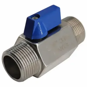 GRAINGER 06Q102N04038 Mini Ball Valve, 3/8 Inch Pipe, 3/8 Inch Tube, Reduced, 1000 PSI, 32 Deg to 320 Deg. F | CQ2LPM 796AE2