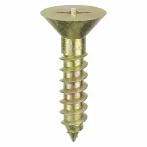 GRAINGER 08034PS Concrete Anchor Screw, 3/4 Inch Overall Lg, 0.156 Inch Dia, Steel, Zinc Yellow, 100 PK | CQ4LLM 15W117