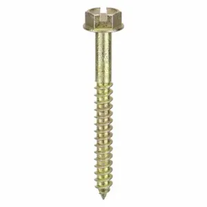 GRAINGER 08112HS Concrete Anchor Screw, 1 1/2 Inch Overall Lg, 0.156 Inch Dia, Steel, Hex, Hex, 100 PK | CQ4LLR 15W115