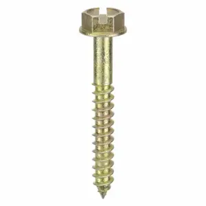 GRAINGER 08114HS Concrete Anchor Screw, 1 1/4 Inch Overall Lg, 0.156 Inch Dia, Steel, Hex, Hex, 100 PK | CQ4LLA 15W114