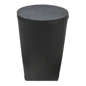 GRAINGER 1-004 Stopper 25mm Rubber Black Pk 65 | AF6GHD 16VA53