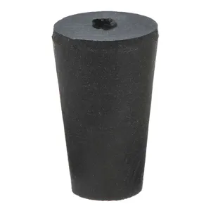 GRAINGER 1-1H Stopper 25mm Rubber Black Pk 30 | AF6GHE 16VC02