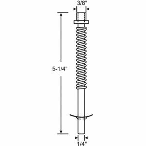 GRAINGER 1-236 Pin Assembly, Folding, Steel, Steel Plated, 5 1/4 Inch Length In, 5/8 Inch Width In | CP9YMA 451H80
