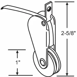 GRAINGER 10-312 Roller Assembly, Roller, Steel, Unfinished, 3 Inch Length, 3/8 Inch Width, Steel | CP9YMQ 451H60