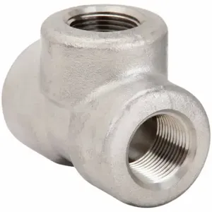 GRAINGER 1500300212 Tee, 3/4 Inch X 3/4 Inch X 3/4 Inch Fitting Pipe Size, Class 3000, Stainless Steel | CQ7JJG 20XY82