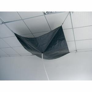 GRAINGER 42X291 Roof Leak Diverter, 10 ft X 5 Ft, Polyethylene, Black/Silver, Leak Diverter | CQ2HWX