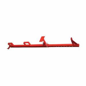 GRAINGER 10K038 Guardrail Clamp, 3 3/4 ft x 5 1/2 Inch, Temporary, Base, Backup Safety Cable, Red | CR3DEK