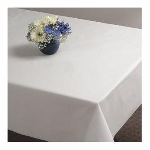 GRAINGER 112000 Einweg-Tischdecke, rechteckig, weiß, Kunststoff, 9 Fuß lang, 54 Zoll breit, 12 Stück | CP9CKH 25PT56