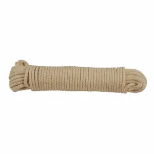 GRAINGER 120085-00100-000 Rope, 1/4 Inch Rope Dia, White, 100 ft Rope Length, 75 Lb Working Load Limit, Solid Braid | CQ4CVW 35MN86