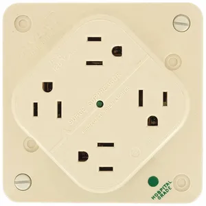 GRAINGER 1254HSIA Receptacle, Quad, 5-15R, 15 A, 125V AC, Ivory, 2 Poles, Screw Terminals | CQ2EZC 52HC38