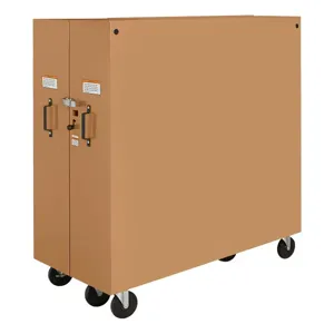 GRAINGER 13R511 Rolling Cabinet, 60 x 30 x 65 Inch Size, 60.9 cu.ft., Tan, Steel | AA6BXA 100