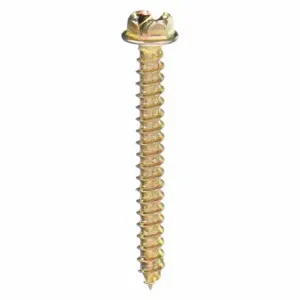 GRAINGER 14114HS Concrete Anchor Screw, 1 1/4 Inch Overall Lg, 0.25 Inch Dia, Steel, Hex, Hex, 100 PK | CQ4LLC 15W123