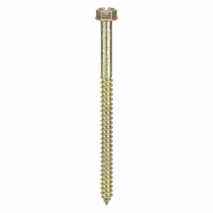 GRAINGER 14400HS Concrete Anchor Screw, 4 Inch Overall Lg, 0.25 Inch Dia, Steel, Zinc Yellow, 100 PK | CQ4LLV 15W129