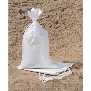 GRAINGER 14981-10-14 Sand Bag, White, Polypropylene, 26 ft Length, 14 Inch Width, 100 PK | CQ4KWH 8ZGE6