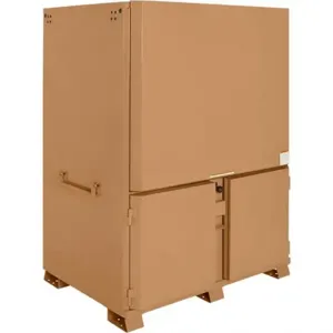 GRAINGER 14V855 Field Station, 60 x 44 x 82-1/2 Inch Size, 120.7 cu.ft., Tan, Steel | AA6TKZ 119-01