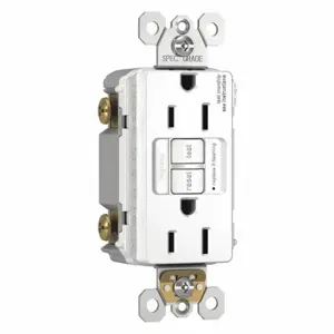 GRAINGER 1597NTLTRW Power Inlet, Decorator Duplex, 5-15R, 15 A, 125V AC, White, 2 Poles, Screw Terminals | CQ2EWF 56FN21