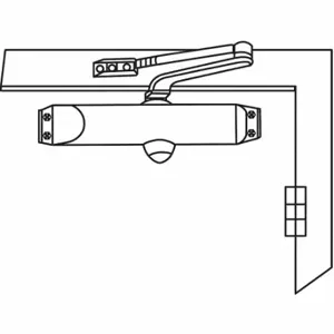 GRAINGER 18-68 Door Closer, Non Hold Open, Non-Handed, 9 13/16 Inch Housing Lg, 3 Inch Housing Dp | CP9CPW 451K58