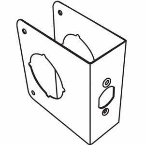 GRAINGER 19-177-4 Einloch-Abdeckplatte, vermessingt, 2 3/4 Zoll Außendurchmesser, Stahl | CP9CQK 451K37