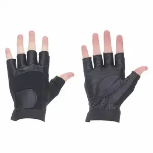 GRAINGER 1AGJ3 Mechanics Gloves, Size XL, Mechanics Glove, Fingerless, Pigskin, Black, 1 Pair | CP7PCM