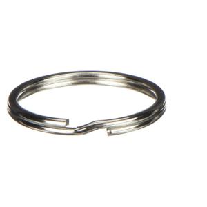 GRAINGER 1F100 Split Key Ring, 1 1/2 Inch Ring Size, Nickel Plated, 25 PK | CQ2GNA