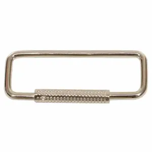 GRAINGER 1F101 Split Key Ring, Spring Sleeve, Nickel Plated, 25 PK | CQ2GND