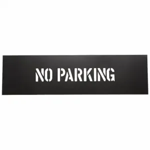 GRAINGER 1F122 Stencil, No Parking, 0.015 Inch Thick, 6 Inch Height, 22 Inch Width, Light, Pvc | CQ2MDN