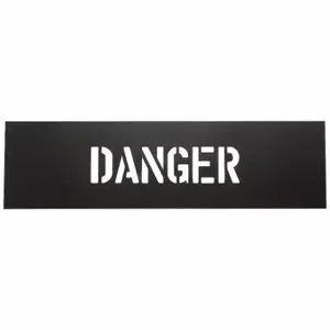 GRAINGER 1F124 Stencil, No Parking, 2 1/2 Inch Message Size, 2 1/2 Inch Character Height, Pvc | CQ4KUZ