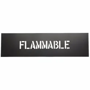 GRAINGER 1F127 Stencil, Fla mmable, 2 Inch Message Size, 2 Inch Character Height | CQ4KUY