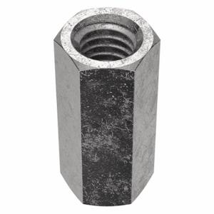 GRAINGER 1HY32 Coupling Nut, Plain, 18-8, Stainless Steel, 3/8 Inch -16 Thread, 1/2 Inch Hex Width, 5 PK | CP9BHY