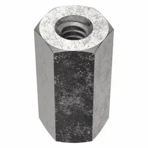 GRAINGER 1HY42 Coupling Nut, Plain, 18-8, Stainless Steel, 1/2 Inch -13 Thread, 5/8 Inch Hex Width, 5 PK | CP9BHQ