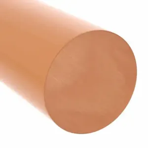 GRAINGER 1NRT2 Plastic Rod, 6 Ft Plastic Length, Amber, Opaque, 17000 Psi Tensile Strength, 0.5 Ft-Lb/In | CQ3PJQ