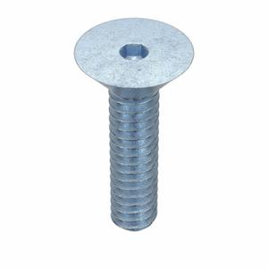 GRAINGER 1TKX8 Socket Flat Head Screw, 1/4-20 Thread Size, 13/32 Inch Length, Flat, Zinc Plated, Steel | CQ4XPW