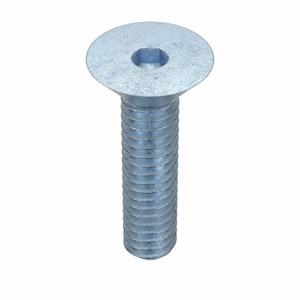 GRAINGER 1TLA3 Socket Flat Head Screw, 1/4-20 Thread Size, 27/32 Inch Length, Flat, Zinc Plated, Steel | CQ4XNY