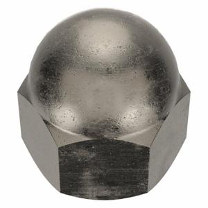 GRAINGER 1XA10 Cap Nut, #6-32 Thread, Nickel Plated, Not Graded, Steel, 0.344 Inch Height, 100 Pack | CP8JUR