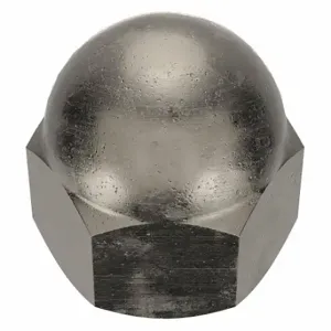 GRAINGER 1XA13 Cap Nut, #10-32 Thread, Nickel Plated, Not Graded, Steel, 0.406 Inch Height, 100 Pack | CP8JTY