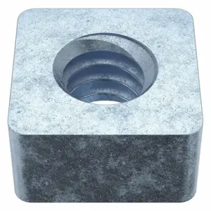 GRAINGER 1XA88 Square Nut, 1/4 Inch-20 Thread Size, Steel, Zinc Plated, 15/64 Inch Height | CQ6AWY