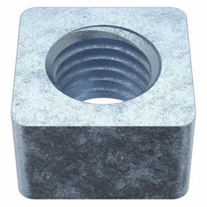 GRAINGER 1XA94 Square Nut, 3/4 Inch-10 Thread Size, Steel, Zinc Plated, 11/16 Inch Height | CQ6AXA